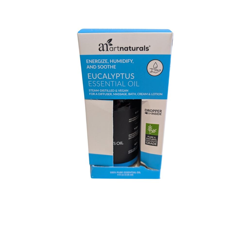 100% Eucalyptus Essential Oil 4oz by Art Naturals - Includes dropper!